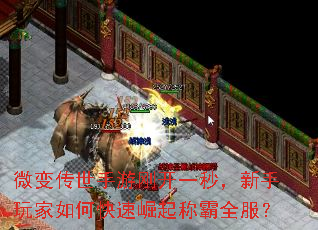 微变传世手游刚开一秒,新手玩家如何快速崛起称霸全服? 微变传世手游刚开一秒,新手玩家如何快速崛起称霸全服?