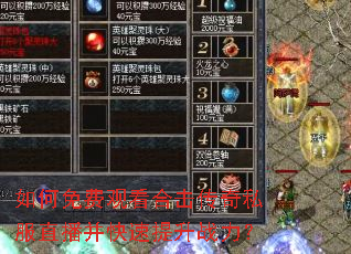 如何免费观看合击传奇私服直播并快速提升战力? 如何免费观看合击传奇私服直播并快速提升战力?