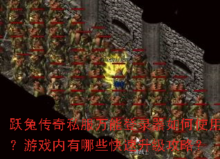 跃兔传奇私服万能登录器如何使用?游戏内有哪些快速升级攻略? 跃兔传奇私服万能登录器如何使用?游戏内有哪些快速升级攻略?